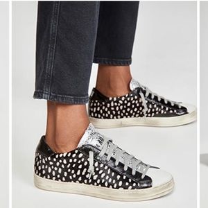 P448 John calf hair sneakers